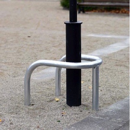 Etrier de protection Hauteur 80 cm : galva, ou peint avec RAL