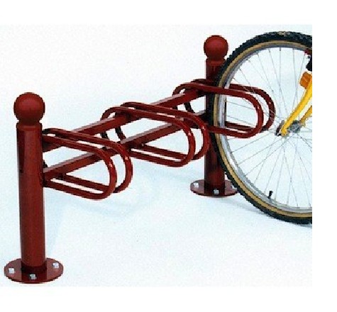 Support cycle acier boule