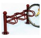 Support cycle acier boule