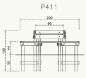 Banc avec dossier à sceller (à placer autour d'un arbre)