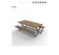 Table de pique-nique en stratifié compact