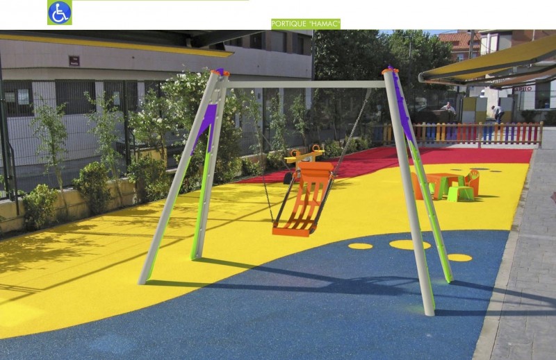 Portique balançoire hamac PMR
