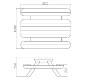 Table pique-nique pour enfants arc-en-ciel pour école maternelles