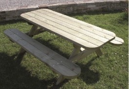 Table pique-nique pour enfants arc-en-ciel pour école maternelles