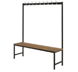 Ensemble banc et porte-manteau