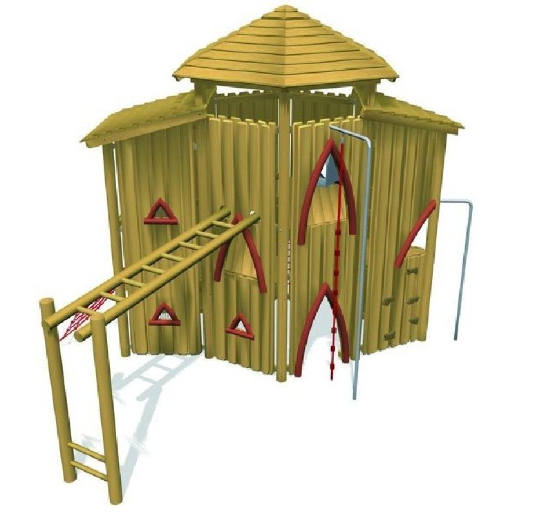 Château en bois de robinier