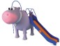 Structure de jeux "l'hippopotame et le toboggan avec mât de pompier"