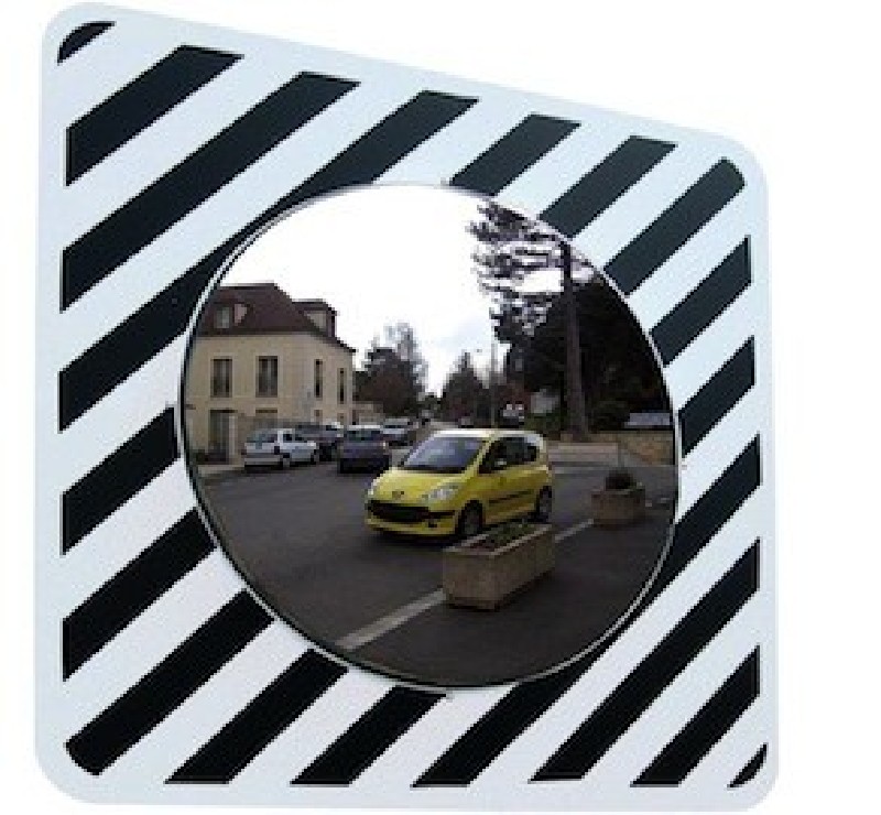 Miroir de circulation inox