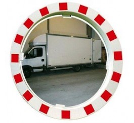 Miroir extérieur blanc rouge
