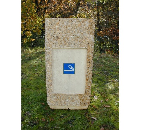 Cendrier béton gravillonné
