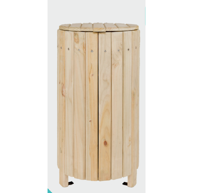 Corbeille bois pour collectivité