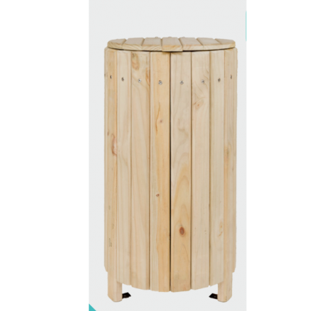 Corbeille bois pour collectivité
