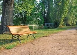 Banc style 1900 époque romantique