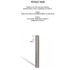 Potelets fixes : Ø 76 ou Ø 114