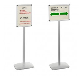 Porte-messages double-face A3 portrait ou paysage