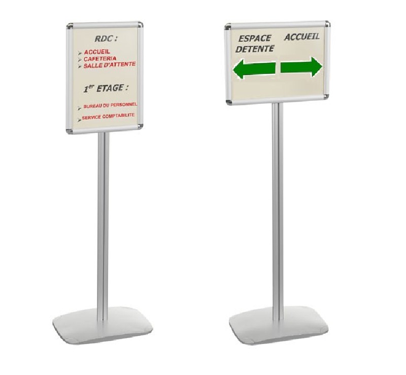 Porte-messages double-face A3 portrait ou paysage