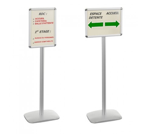 Porte-messages double-face A3 portrait ou paysage