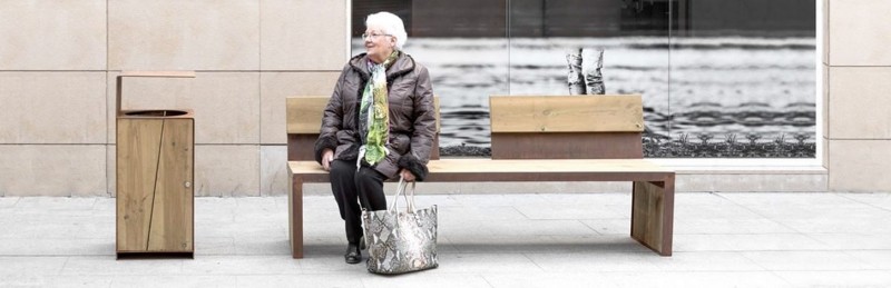 Banc public chic