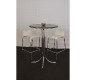 Lot de 4 tables mange debout