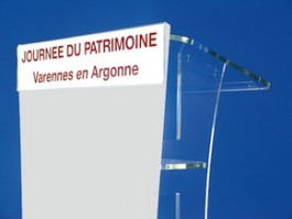 Fronton pour pupitre opale