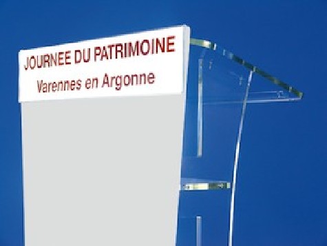 Fronton pour pupitre opale