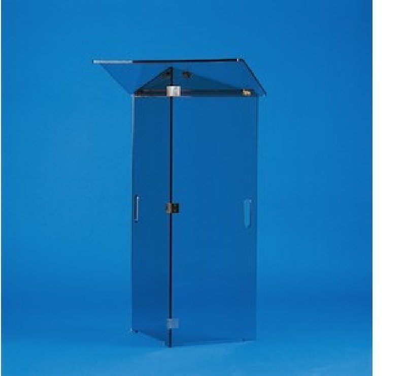 Pupitre pliable en plexiglas fumé