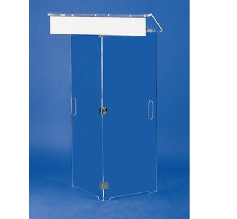 Pupitre pliable en plexiglas transparent