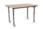 Lot de 10 tables "ULTRA" 120 x 80 cm avec 4 pieds pliants