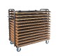 Lot de 10 tables "ULTRA" 120 x 80 cm avec 4 pieds pliants