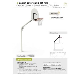 But de basket pour l'entrainement (tube rond)