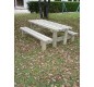 Table pique-nique rustique