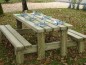 Table pique-nique rustique