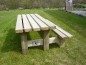 Table pique-nique bois rustique PMR