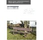 Banc en plastique recyclé