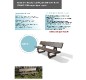 Banc en plastique recyclé