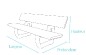 Banc en plastique recyclé