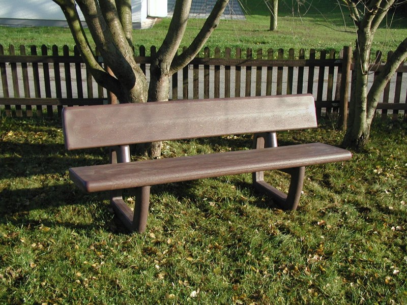 Banc en plastique recyclé