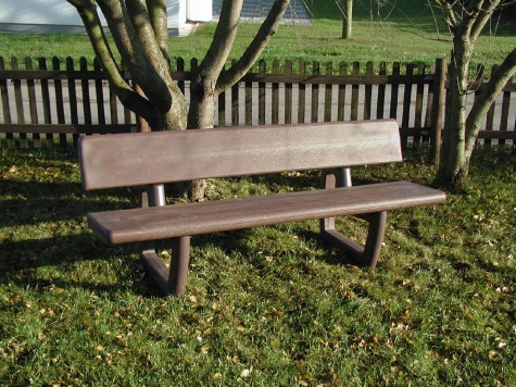 Banc en plastique recyclé