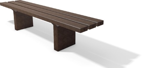 Banquettes en plastique recyclé 