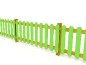 Barrière en bois et polyéthylène