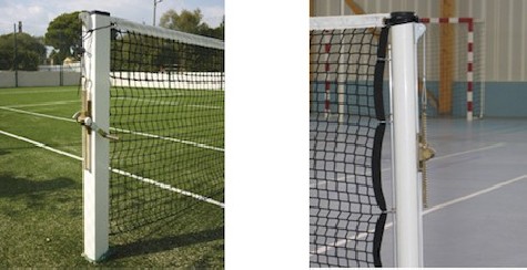 Poteaux de tennis tube rond 90mm