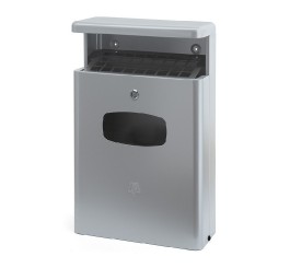 Cendrier-Poubelle murale avec seau de 32 litres - Gallerie