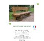 Banc touristique en bois massif