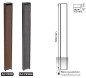 Lot de 10 potelets urbain finition imitation corten