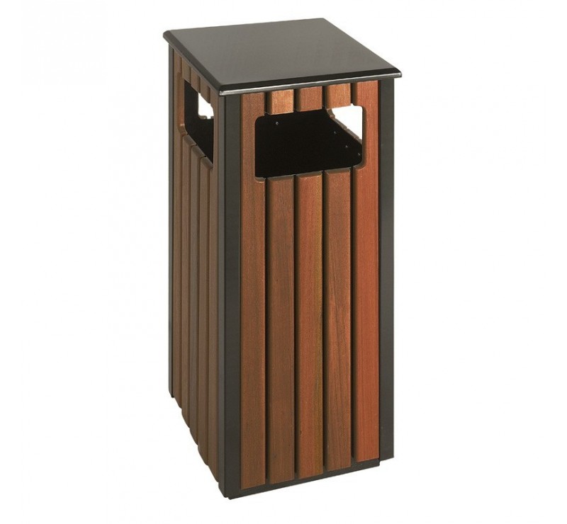 Corbeille bois carrée 36 L
