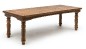 Table rustique démontable en bois d'orme