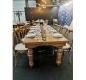 Table rustique démontable en bois d'orme