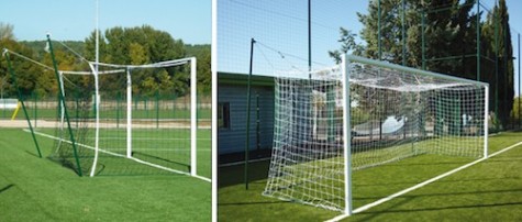 Buts à 7 ou 11 joueurs "à sceller" en acier ou en aluminium