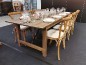 Table rustique pliante en pin massif