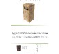 Corbeille robuste en bois de teck naturel 50 L